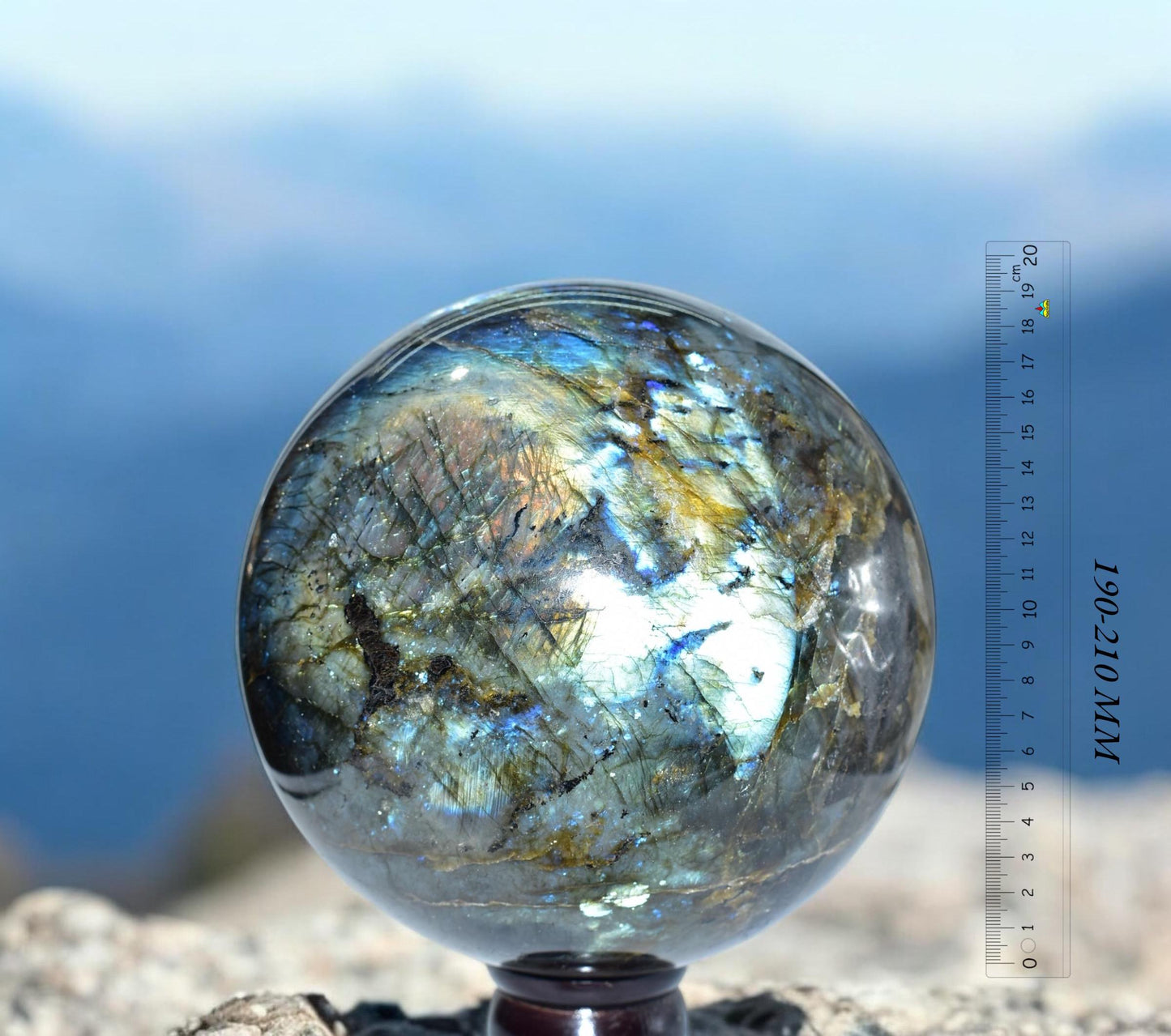 Large Labradorite Crystal Stone Sphere| Labradorite Big Size Gemstone Ball | Perfect for Meditation & Home Decor | Rare Collectible | Sale