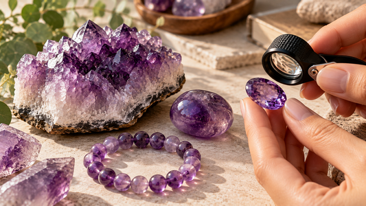 How to tell if Amethyst is real - real vs fake Amethyst comparison