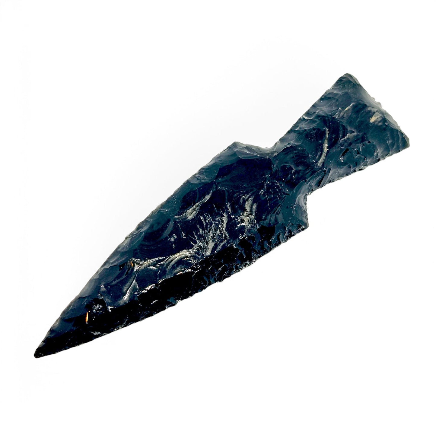 Black Obsidian Sword - Healing Crystal Sword - Protection Stone - Spiritual Tool - Handmade Gemstone Decor - Large Obsidian Crystal Gift