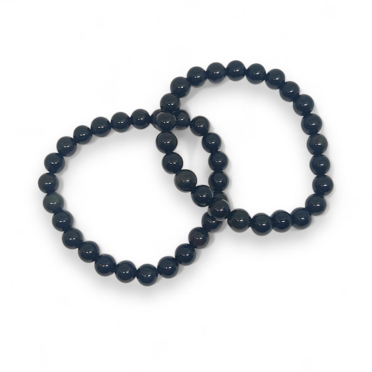 Genuine Black Obsidian Bracelet | Protection & Grounding | The Crystal Cure