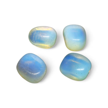 Opalite Tumbled Stones | Moonstone Crystal for Emotional Healing | Iridescent Gemstones for Meditation, Reiki, Chakra | Jewelry Making | TCC