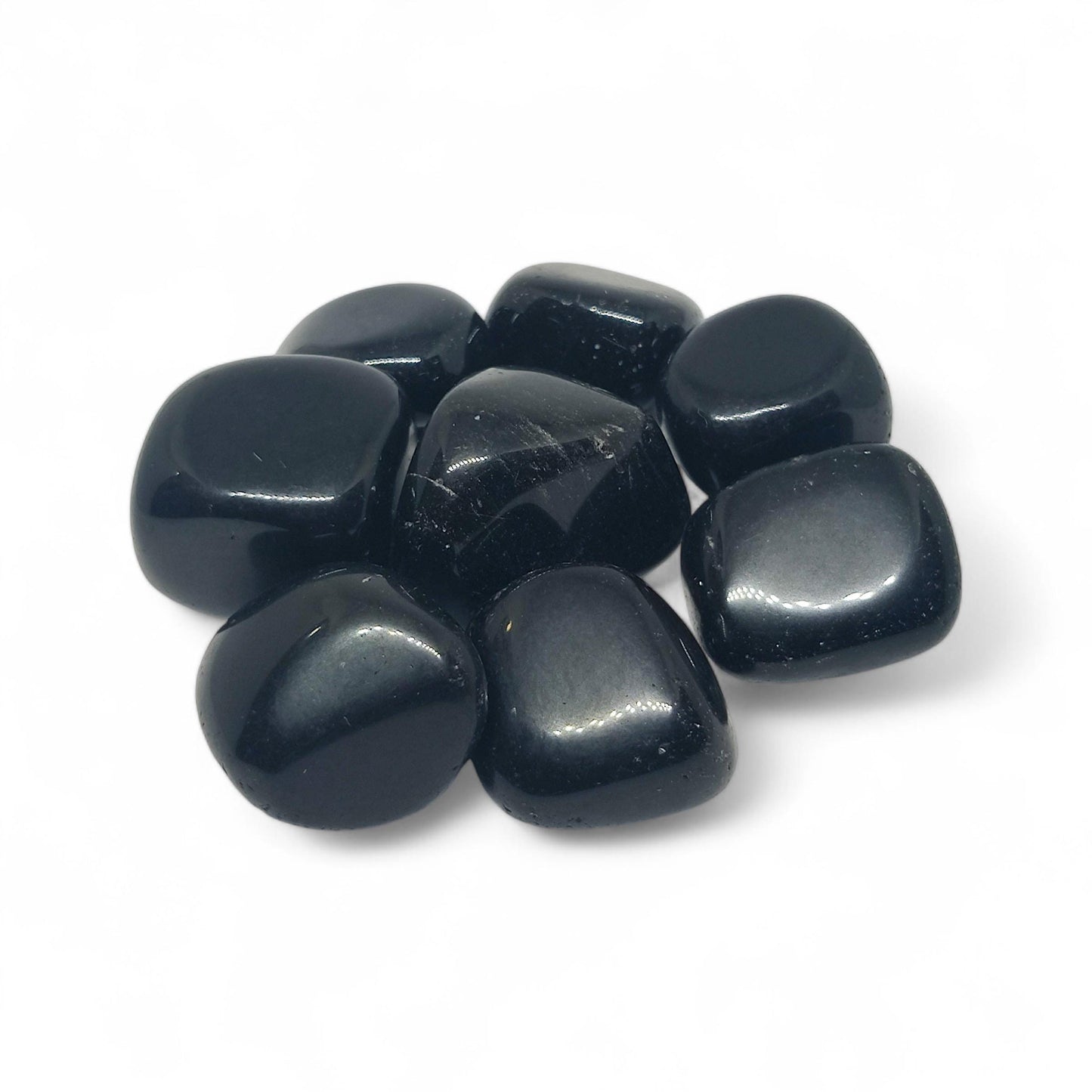 Obsidian Tumbled Stones | Natural Black Protection Crystal | Grounding Gemstone for Healing, Meditation, Reiki | Negative Energy Shield