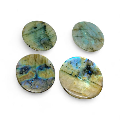 Labradorite Triple Face Carved Cabochon | Mystical Gemstone | Healing Crystal | Jewelry Making Supply | Unique Gift | Metaphysical Stone