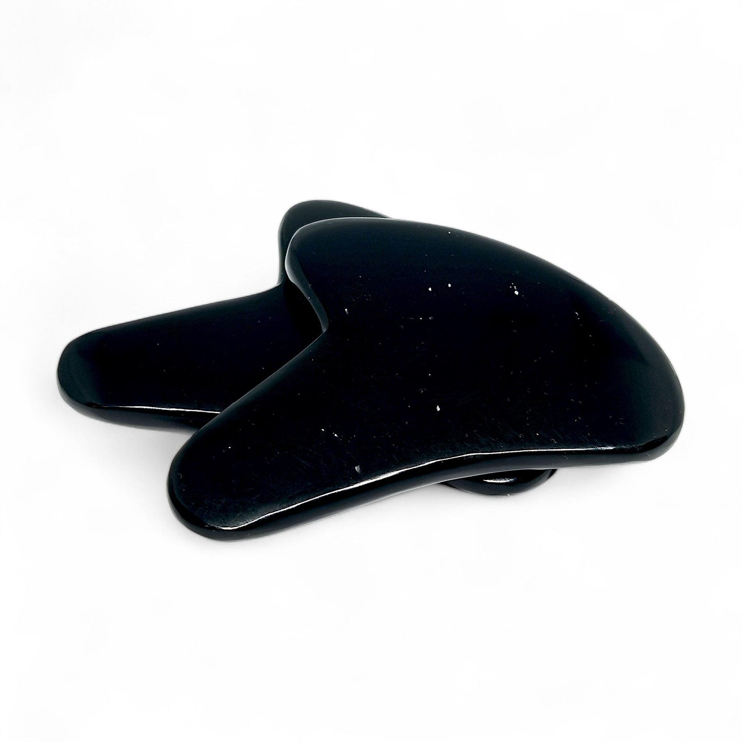 Black Obsidian Gua Sha Tool | Natural Crystal Facial Massage | Protection & Grounding | Lymphatic Drainage | Anti-Aging Skincare | Self-Care