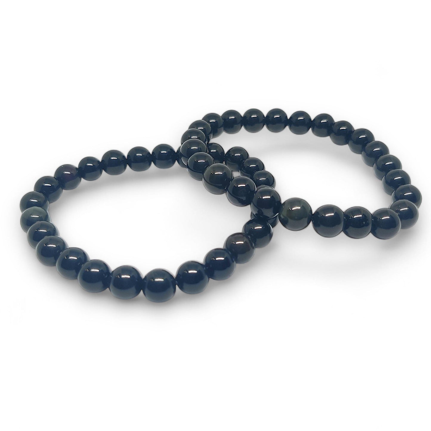 Genuine Black Obsidian Bracelet | Protection & Grounding | The Crystal Cure