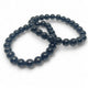 Black Tourmaline Bracelet | Natural Gemstone | Protection & Grounding | Adjustable Stretch Fit