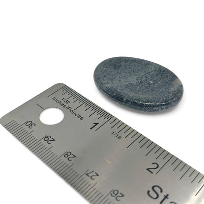 Hematite Worry Stone | Hand Polished Anxiety Relief Crystal | Grounding Palm Stone | Stress Relief Fidget Tool | EMF Protection | Thumb