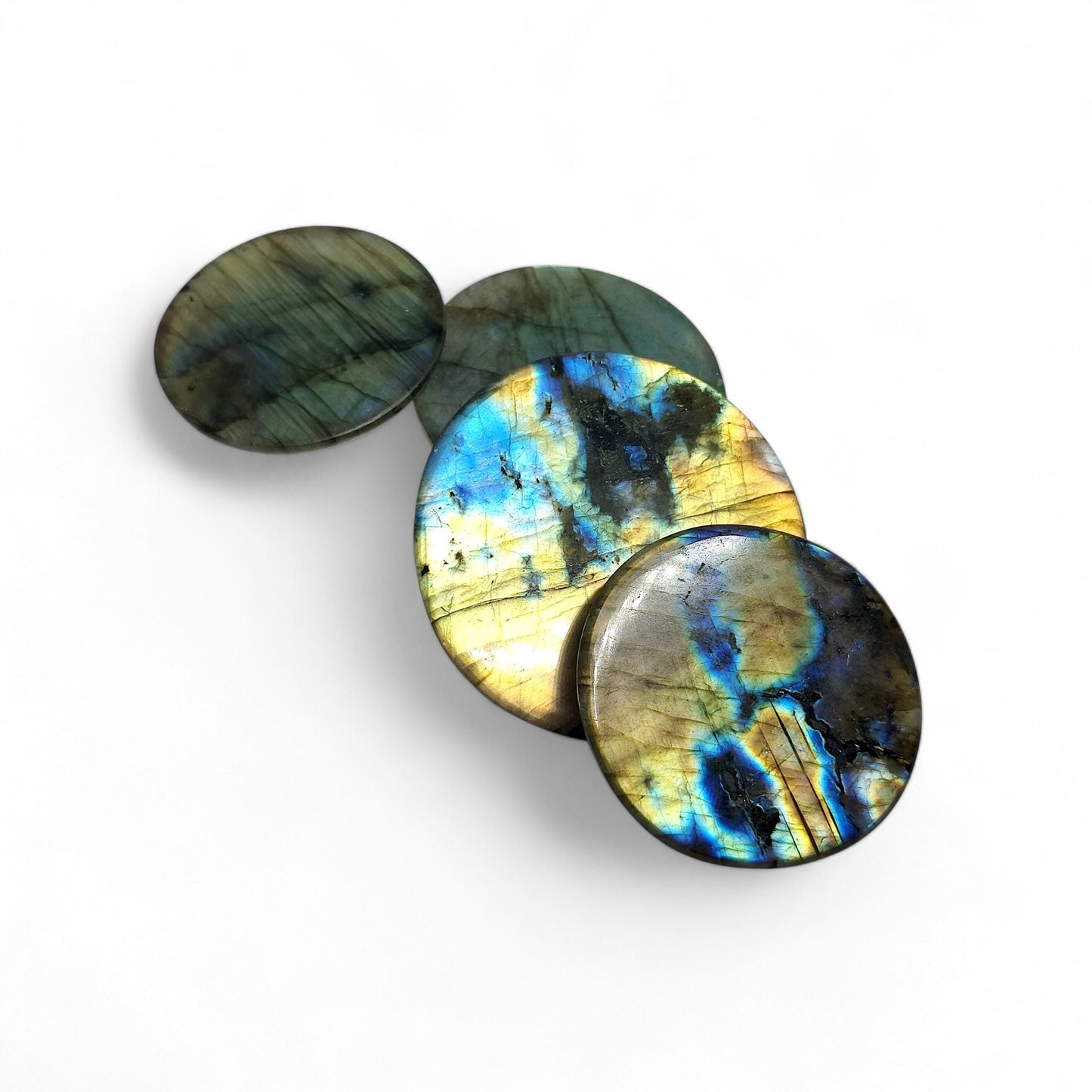 Labradorite Triple Face Carved Cabochon | Mystical Gemstone | Healing Crystal | Jewelry Making Supply | Unique Gift | Metaphysical Stone