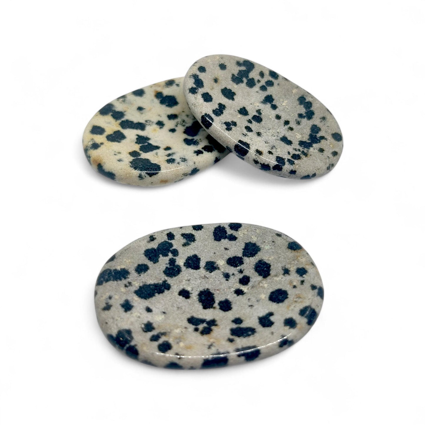 Dalmatian Jasper Worry Stone | Anxiety Relief Crystal | Grounding Palm Stone | Stress Relief Fidget Tool | Healing Gemstone | Meditation