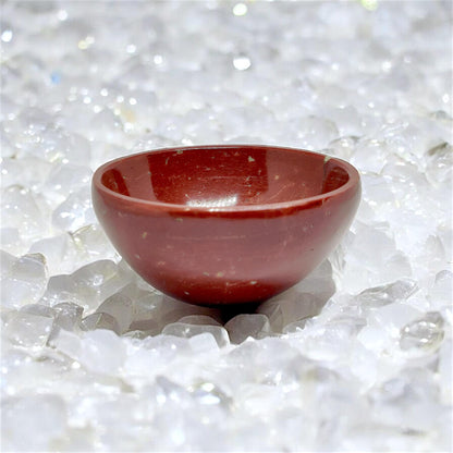 Red Jasper Gemstone Bowl | Natural Stone Bowl | Small Crystal Bowl for Meditation | Healing Stone Bowl | Chakra Decor| Energy Cleansing Tool