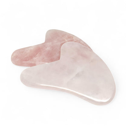 Rose Quartz Gua Sha Tool | Heart Chakra Healing Scraping Plate | Natural Crystal Facial Massage | Anti-Aging Skincare | Self-Love Ritual