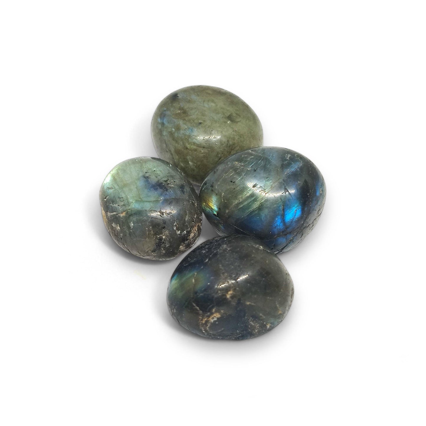 Labradorite Tumbled Stones | Flash Crystal for Intuition & Magic | Healing Gemstones | Meditation, Protection, Transformation | TCC