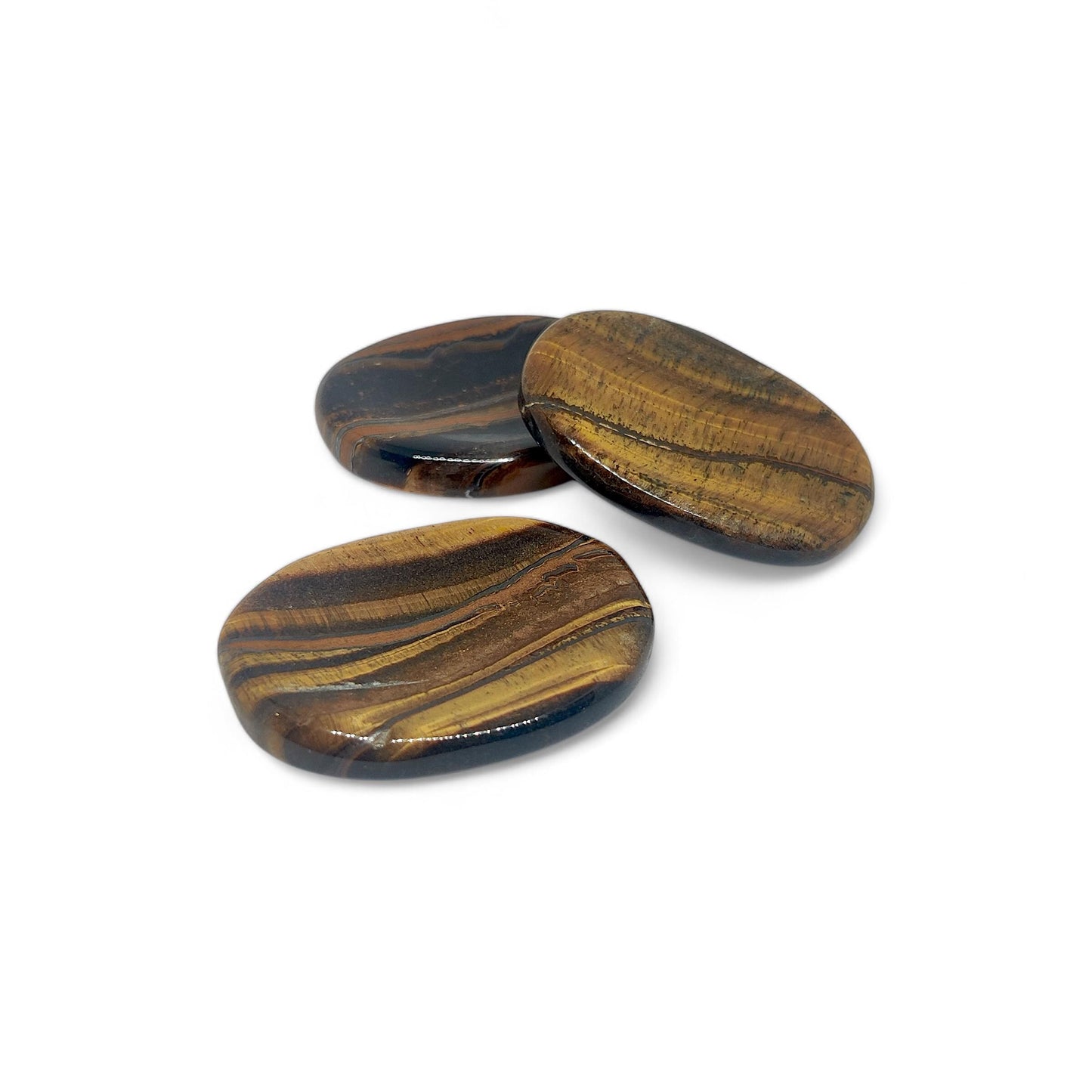 Tiger Eye Worry Stone | Polished Anxiety Relief Crystal | Grounding Palm Stone | Confidence Boosting Fidget Tool | Protection Gemstone