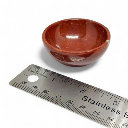 Red Jasper Gemstone Bowl | Natural Stone Bowl | Small Crystal Bowl for Meditation | Healing Stone Bowl | Chakra Decor| Energy Cleansing Tool