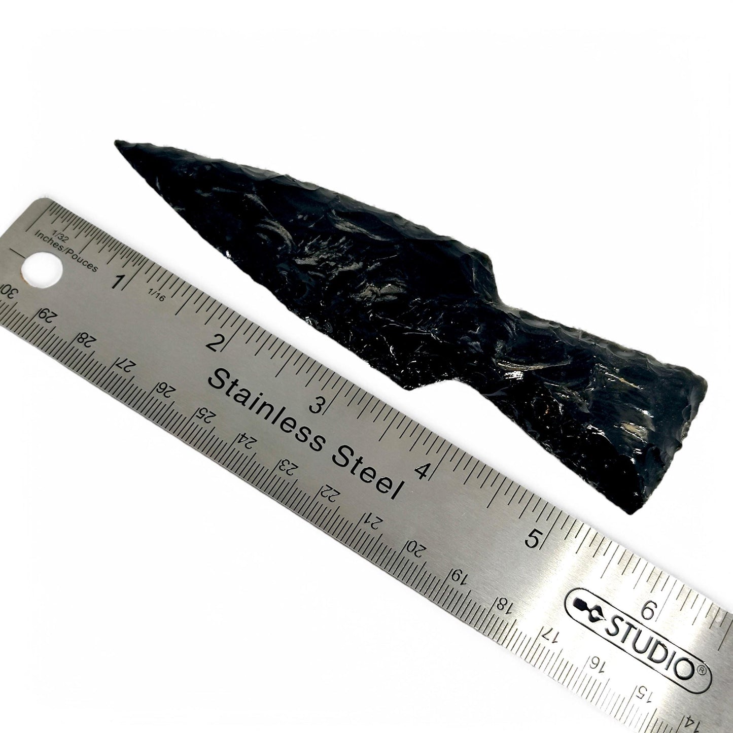 Black Obsidian Sword - Healing Crystal Sword - Protection Stone - Spiritual Tool - Handmade Gemstone Decor - Large Obsidian Crystal Gift