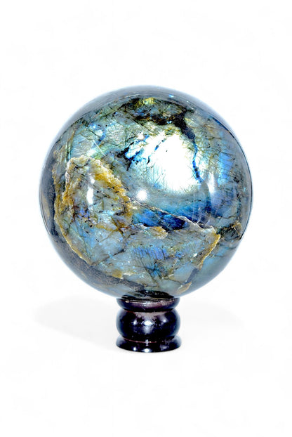 Large Labradorite Crystal Stone Sphere| Labradorite Big Size Gemstone Ball | Perfect for Meditation & Home Decor | Rare Collectible | Sale