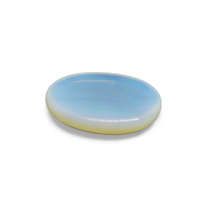 Opalite Worry Stone | Hand Carved Anxiety Relief Crystal | Meditation Palm Stone | Stress Relief Fidget Tool | Reiki Healing Gift | Opal