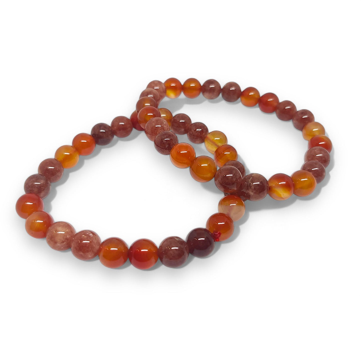 Sunstone and Carnelian Bracelet | Healing Crystal Jewelry for Energy & Vitality | Handmade Gemstone Accessory