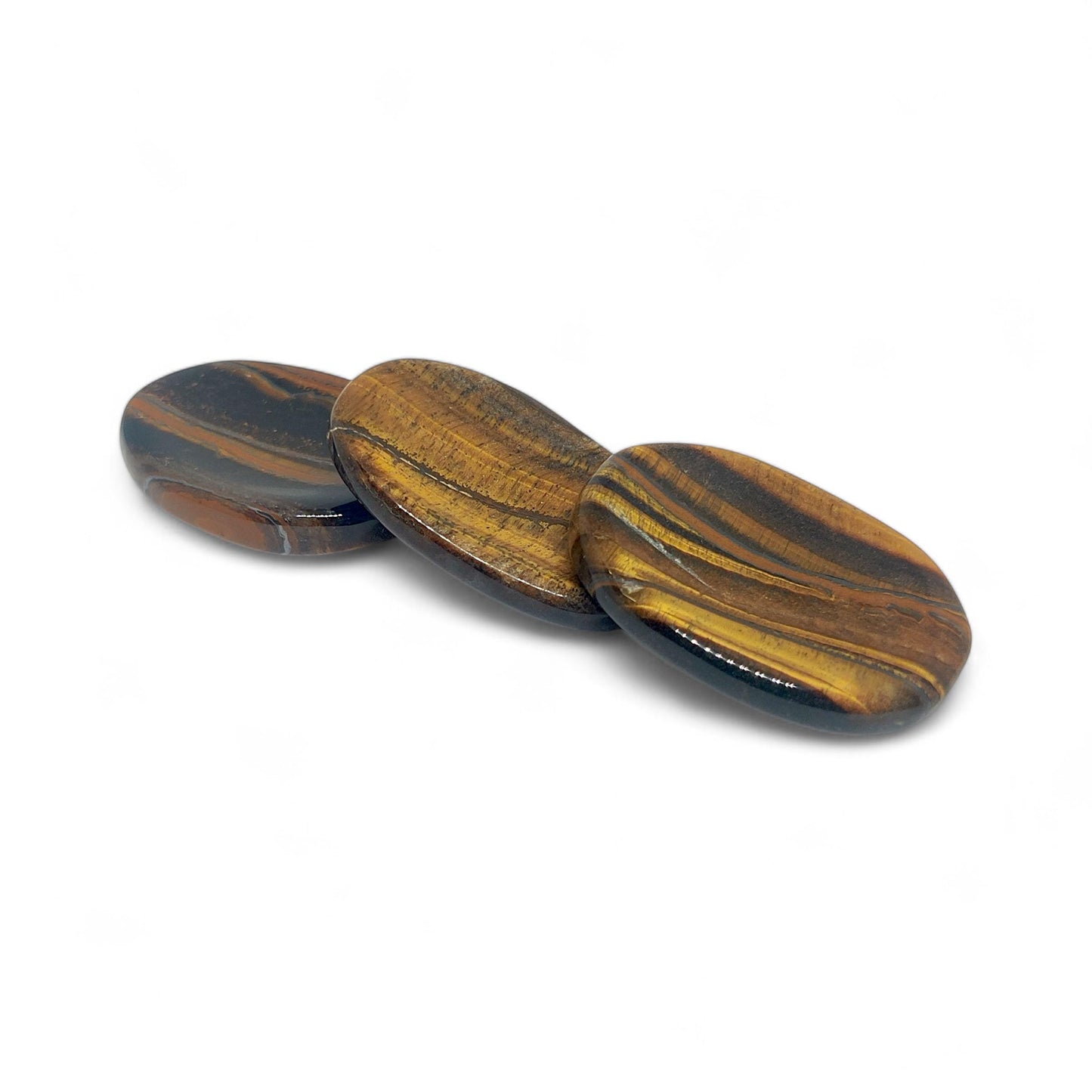 Tiger Eye Worry Stone | Polished Anxiety Relief Crystal | Grounding Palm Stone | Confidence Boosting Fidget Tool | Protection Gemstone