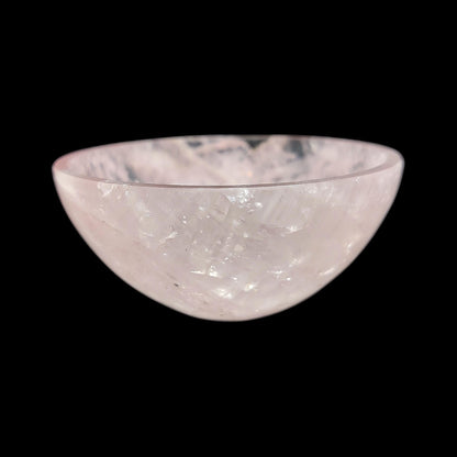 Rose Quartz Mini Bowl - 2 Inch Self Love Crystal Bowl - Healing Stone for Emotional Balance - Handmade Gemstone Dish - Natural Pink Crystal