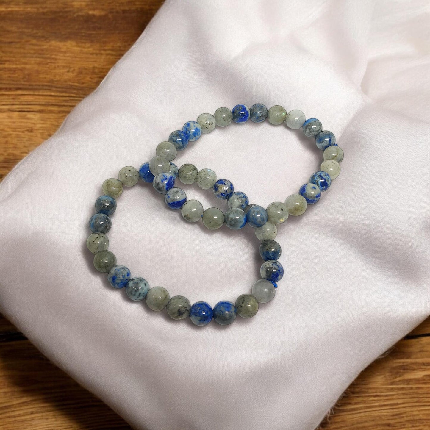 Lapis Lazuli & Labradorite Bracelet | Intuition Booster | Spiritual Protection | Healing Crystals