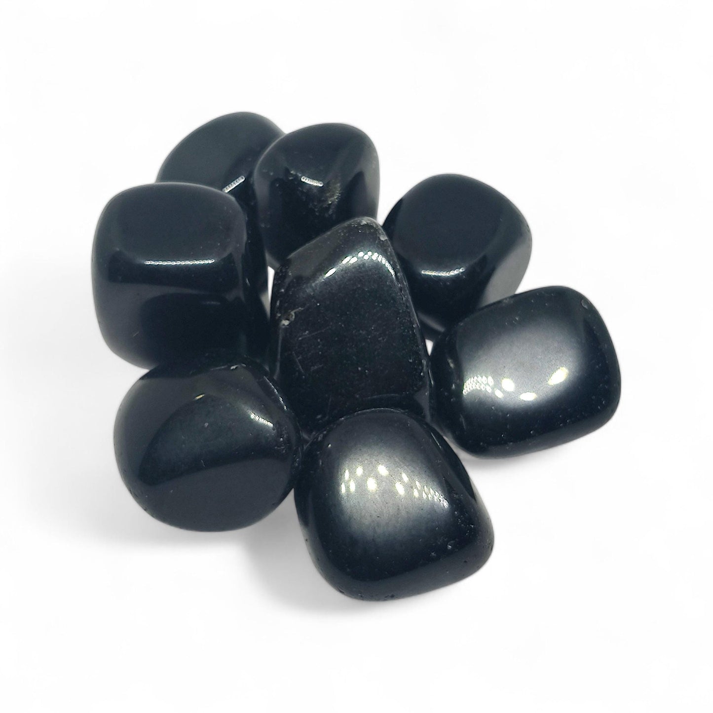 Obsidian Tumbled Stones | Natural Black Protection Crystal | Grounding Gemstone for Healing, Meditation, Reiki | Negative Energy Shield