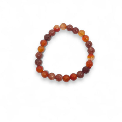 Sunstone and Carnelian Bracelet | Healing Crystal Jewelry for Energy & Vitality | Handmade Gemstone Accessory