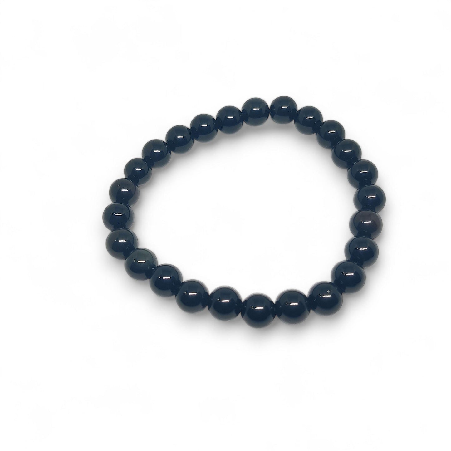 Genuine Black Obsidian Bracelet | Protection & Grounding | The Crystal Cure