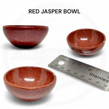 Red Jasper Gemstone Bowl | Natural Stone Bowl | Small Crystal Bowl for Meditation | Healing Stone Bowl | Chakra Decor| Energy Cleansing Tool