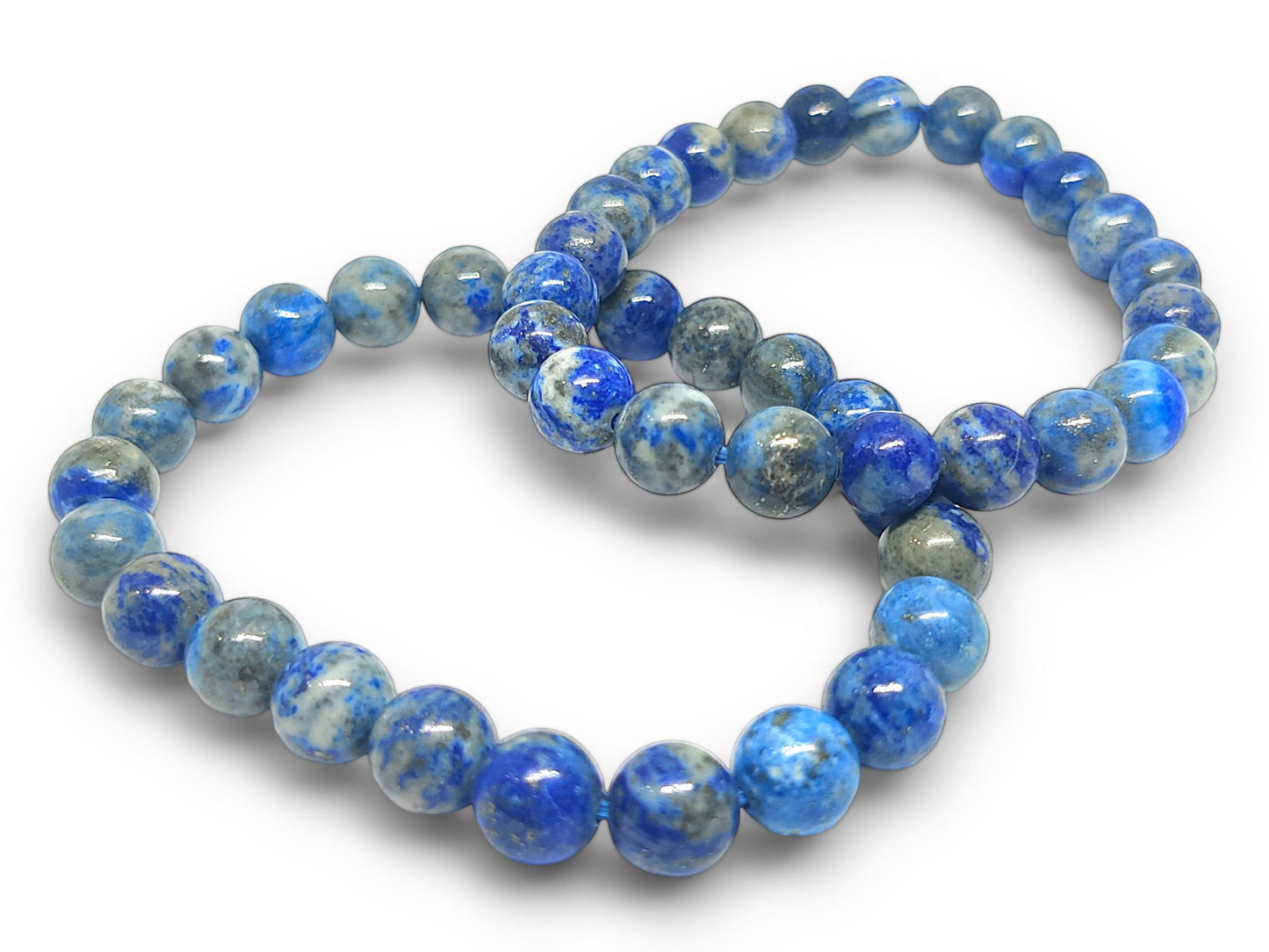 Lapis Lazuli Bracelet | Natural Healing Crystal | Wisdom & Truth | Adjustable Stretch Fit