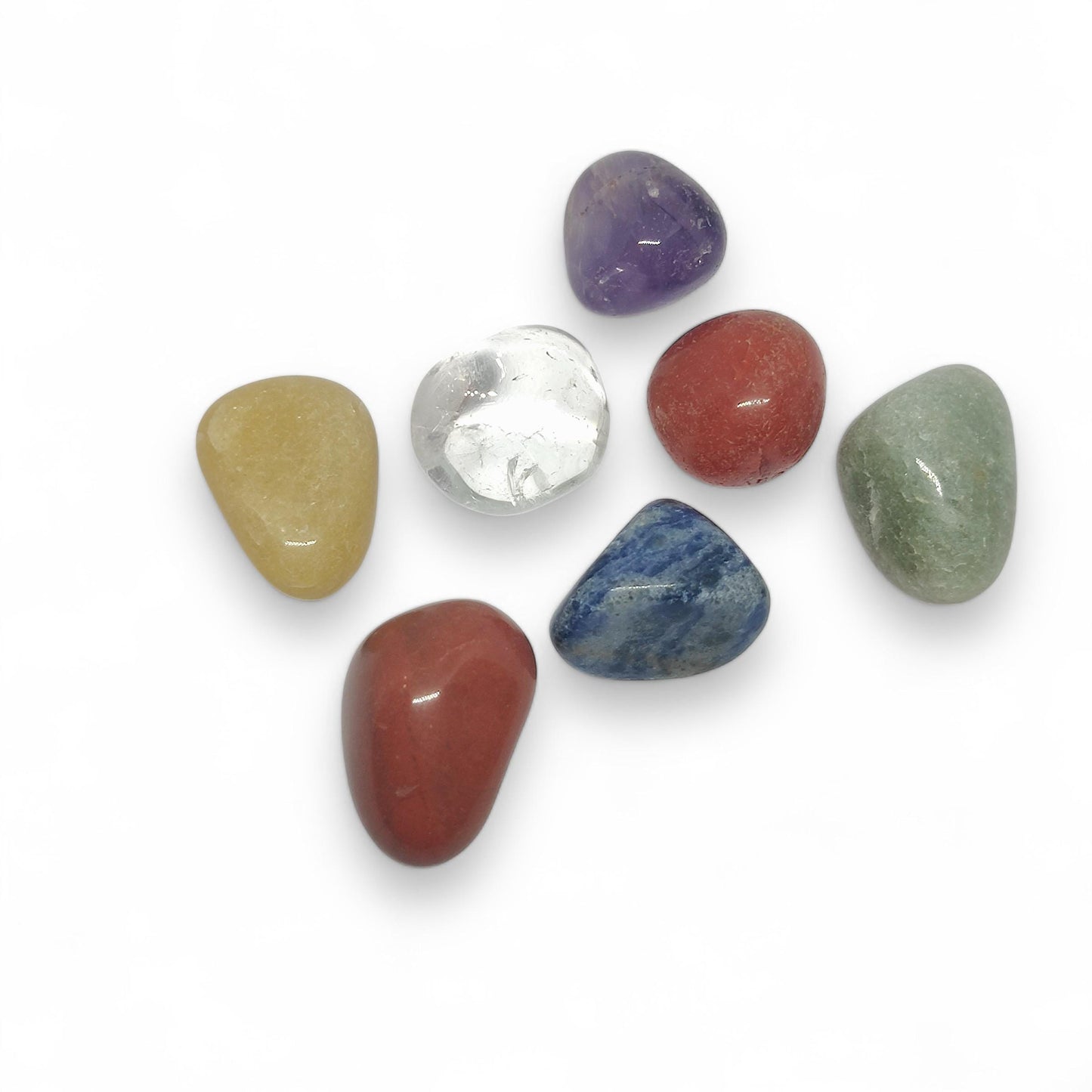 Seven Chakra Tumbled Stone Set | Healing Crystals for Energy Balance, Meditation & Spiritual Growth | Chakra Alignment Kit for Mindfulness