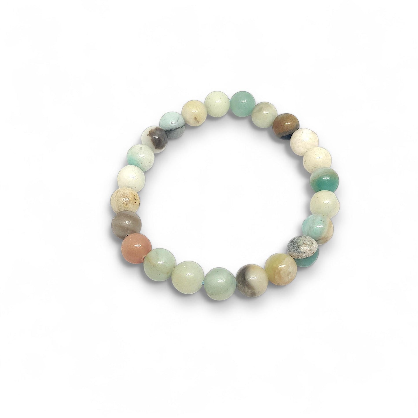 Genuine Amazonite Bracelet | Soothing & Balancing | The Crystal Cure