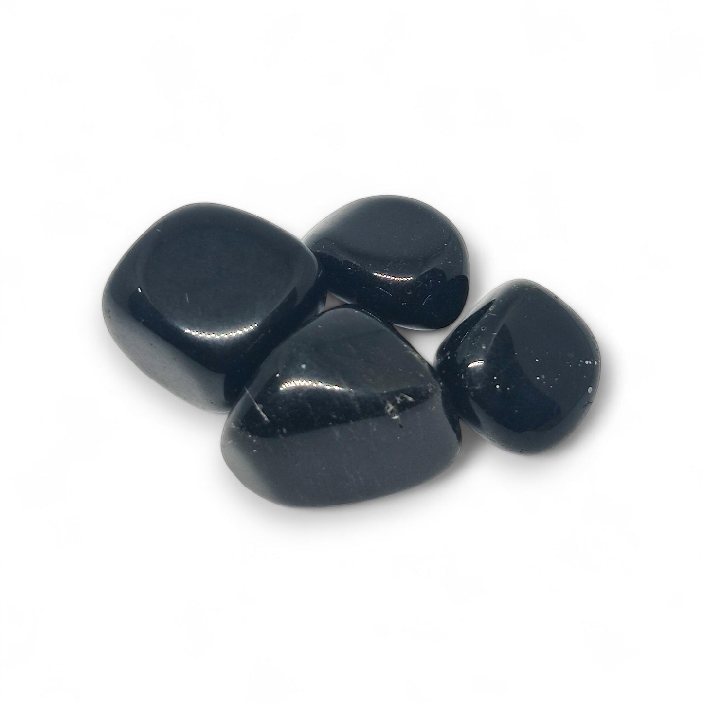 Obsidian Tumbled Stones | Natural Black Protection Crystal | Grounding Gemstone for Healing, Meditation, Reiki | Negative Energy Shield