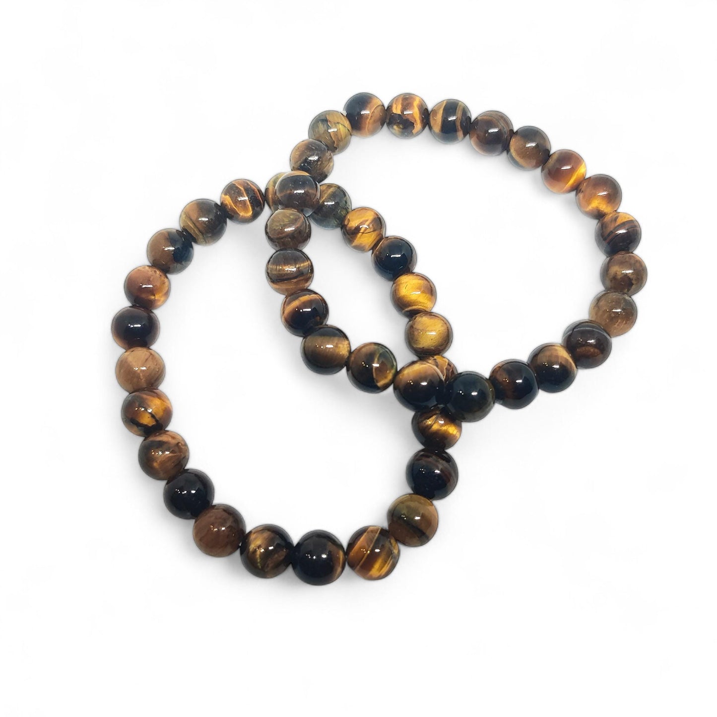 Natural Tiger's Eye Bracelet - Adjustable Crystal Beads for Protection & Confidence - Boho Jewelry