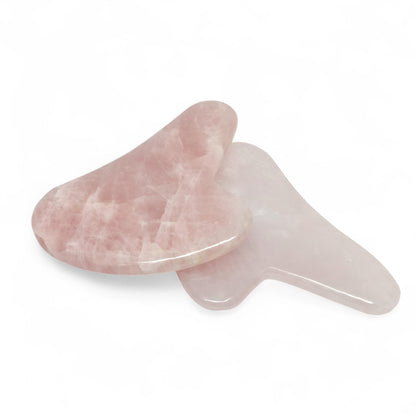 Rose Quartz Gua Sha Tool | Heart Chakra Healing Scraping Plate | Natural Crystal Facial Massage | Anti-Aging Skincare | Self-Love Ritual