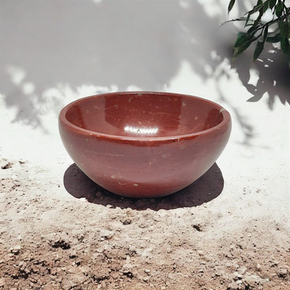 Red Jasper Gemstone Bowl | Natural Stone Bowl | Small Crystal Bowl for Meditation | Healing Stone Bowl | Chakra Decor| Energy Cleansing Tool