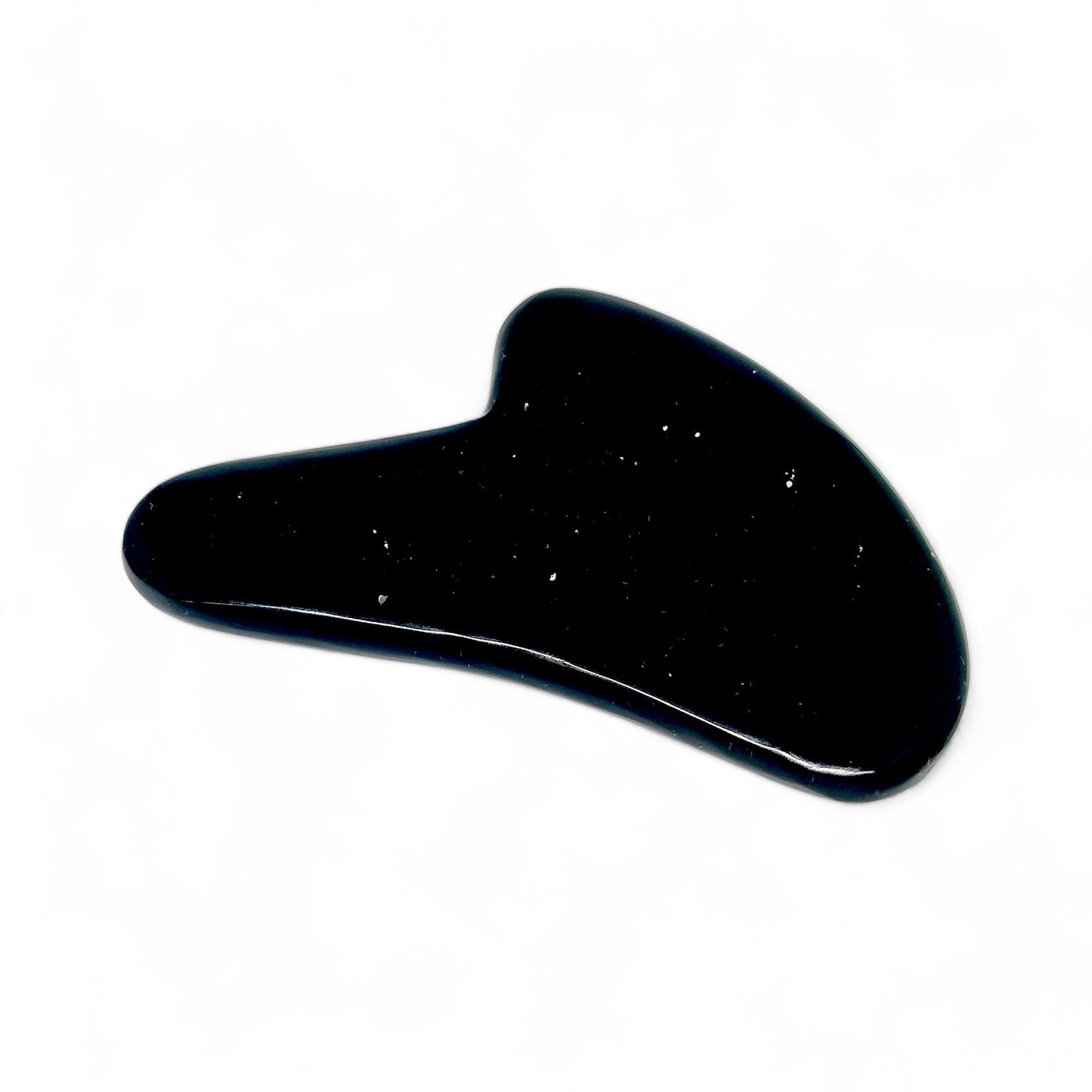 Black Obsidian Gua Sha Tool | Natural Crystal Facial Massage | Protection & Grounding | Lymphatic Drainage | Anti-Aging Skincare | Self-Care