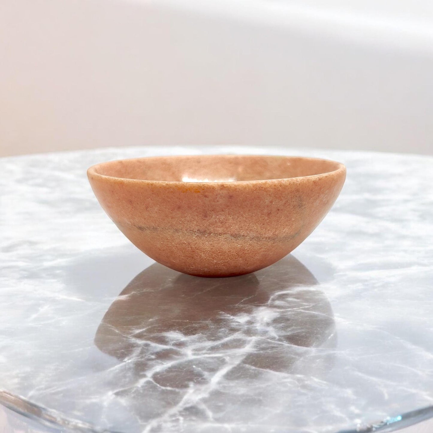 Peach Moonstone Bowl 2 inch | Crystal Bowl | Altar Bowl | Peach Moonstone Dish | Charging Bowl | Jewelry Holder | Reiki Healing | Gemstone