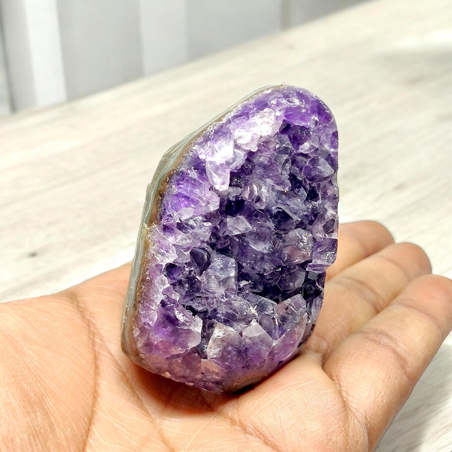 Natural Amethyst Geode Cluster | Raw Purple Crystal | Healing Stone | Home Decor | Meditation | Chakra Balance | Amethyst Cathedral | Gift