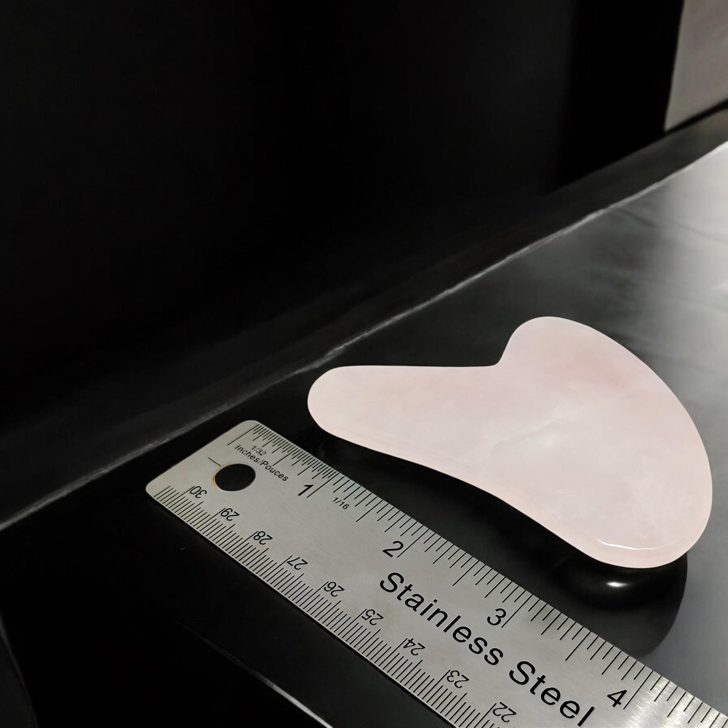 Rose Quartz Gua Sha Tool | Heart Chakra Healing Scraping Plate | Natural Crystal Facial Massage | Anti-Aging Skincare | Self-Love Ritual