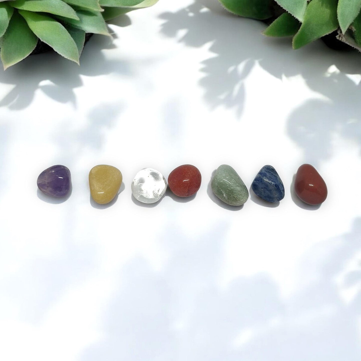 Seven Chakra Tumbled Stone Set | Healing Crystals for Energy Balance, Meditation & Spiritual Growth | Chakra Alignment Kit for Mindfulness