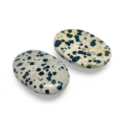 Dalmatian Jasper Worry Stone | Anxiety Relief Crystal | Grounding Palm Stone | Stress Relief Fidget Tool | Healing Gemstone | Meditation