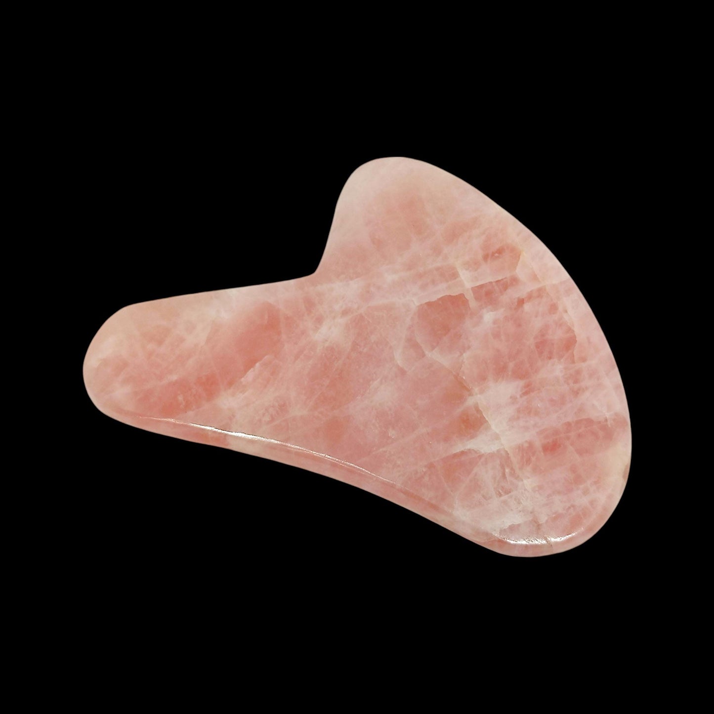 Rose Quartz Gua Sha Tool | Heart Chakra Healing Scraping Plate | Natural Crystal Facial Massage | Anti-Aging Skincare | Self-Love Ritual